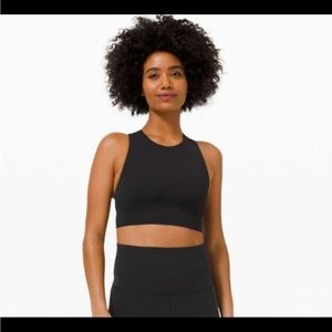 Like New Black Lululemon Forward Fold Bra *Light Support, C/D Cups Size 4